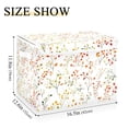thumbnail image 5 of Yayeee Collapsible Cube Storage Bin with Lid Fabric Closet Decorative Basket with Handles, Small Floral Pattern, 5 of 7