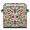 Multicolor 3, variant on CURLYOOT Mexican Floral Cube Storage Bin 11 Inch Fabric Storage Cube for Shelves Decorative Ethnic Mexican Birds Flowers Foldable Basket with Leather Handle for Closet Shelves Organizer