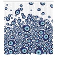 thumbnail image 3 of Ambesonne Evil Eye Shower Curtain, Traditional Beads Luck, 69"Wx70"L, Dark Blue and Pale Blue, 3 of 3