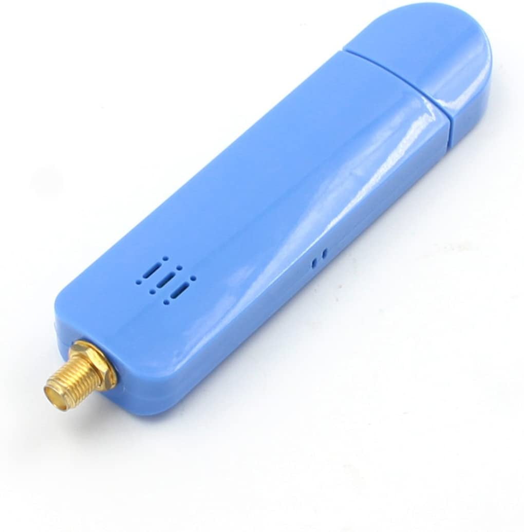 Blue LEDMOMO USB Dongle ESD Protection RTL-SDR ADS-B 1PPM TCXO SMA F Digital Low Noise Stick Tuner Radio Receiver Antenna Set for Windows Mac OS Linux Andriod Raspberry Pi 