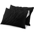 thumbnail image 1 of Protector de almohada Utopia Bedding impermeable (paquete de 2) negro, 1 of 8