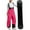 🔥 Hot Pink, variant on Sentmoon Snow Pants Womens Mens Snow Pants Women Colorful Outdoor Warm Snowsuits Ski Suits Jackets Winter Jumpsuits for Work, Office, and Business Casual Beige L