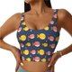 thumbnail image 1 of Fotbe Cute Puffer Fish Sujetador Deportivo Largo sin Aros para Mujer con Almohadillas y Soporte Medio, Transpirable y Absorbente, Camiseta Tipo Chaleco o Tank Top-XX-Large, 1 of 8