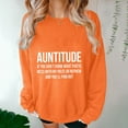 thumbnail image 5 of Jinhomg Womens Long Sleeve Oversized Sweatshirt Casual Loose Drop Shoulder Pullover Tops Lightweight Comfy Letter Print Spring Sweatshirts Orange S, 5 of 6