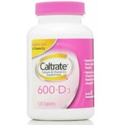 Caltrate Calcium & Vitamin D, 600+D, Tablets 120 ea (Pack of 6)