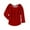 Red - 619, variant on Aeropostale Womens 3/4 Sleeve Hybrid Embellished T-Shirt, Red, Juniors, Medium