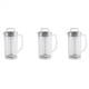 thumbnail image 1 of 3X Jarra Mezcladora para Bebidas, Jarra de Agua de Plástico de 2 Cuartos/64 Oz con Tapa, Recipiente para Jugo de Fácil Mezcla, Cuchillas de Plástico en Ángulo, 1 of 5