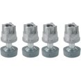thumbnail image 1 of Soro Essentials - Juego de 4 patas de acero inoxidable e inserto roscado de 3/8"-16 para estanterías de alambre. Nivelador para estanterías de alambre de cocina con ajustes de altura precisos., 1 of 7