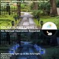 thumbnail image 6 of Flickering Flame Solar Tiki Torches 4 Pack Waterproof Outdoor Lighting for Garden Patio Lawn Pathway Yard Solar-Powered Landscape Lights, 6 of 15