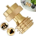 thumbnail image 2 of Durable Brass Propane Adapter Universal Interface, Corrosion-Resistant for Camping, Cooking, Heating, 2 of 7