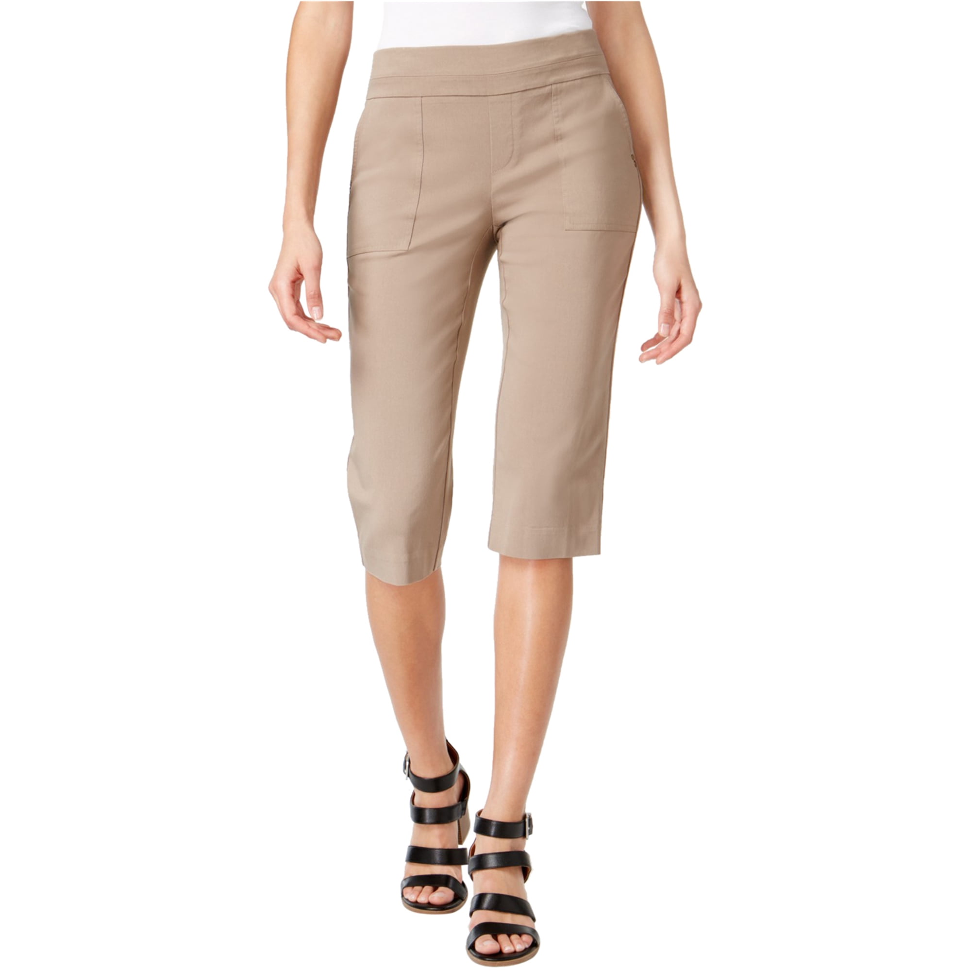 Style & Co. - Style & Co. Womens Pull On Capri Casual Trousers, beige ...
