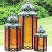 thumbnail image 3 of Decorative Candle Lantern Set for Patio Decor, Amber, 3 of 4