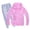 Rose, variante sur WEAIXIMIUNG Articles pour Bébé pour Enfant Tout-Petit Garçons Filles Manches Longues Imprimés Chandail à Capuchon Chaud Chandail Hauts Pantalons Tenues pour Enfants Survêtement