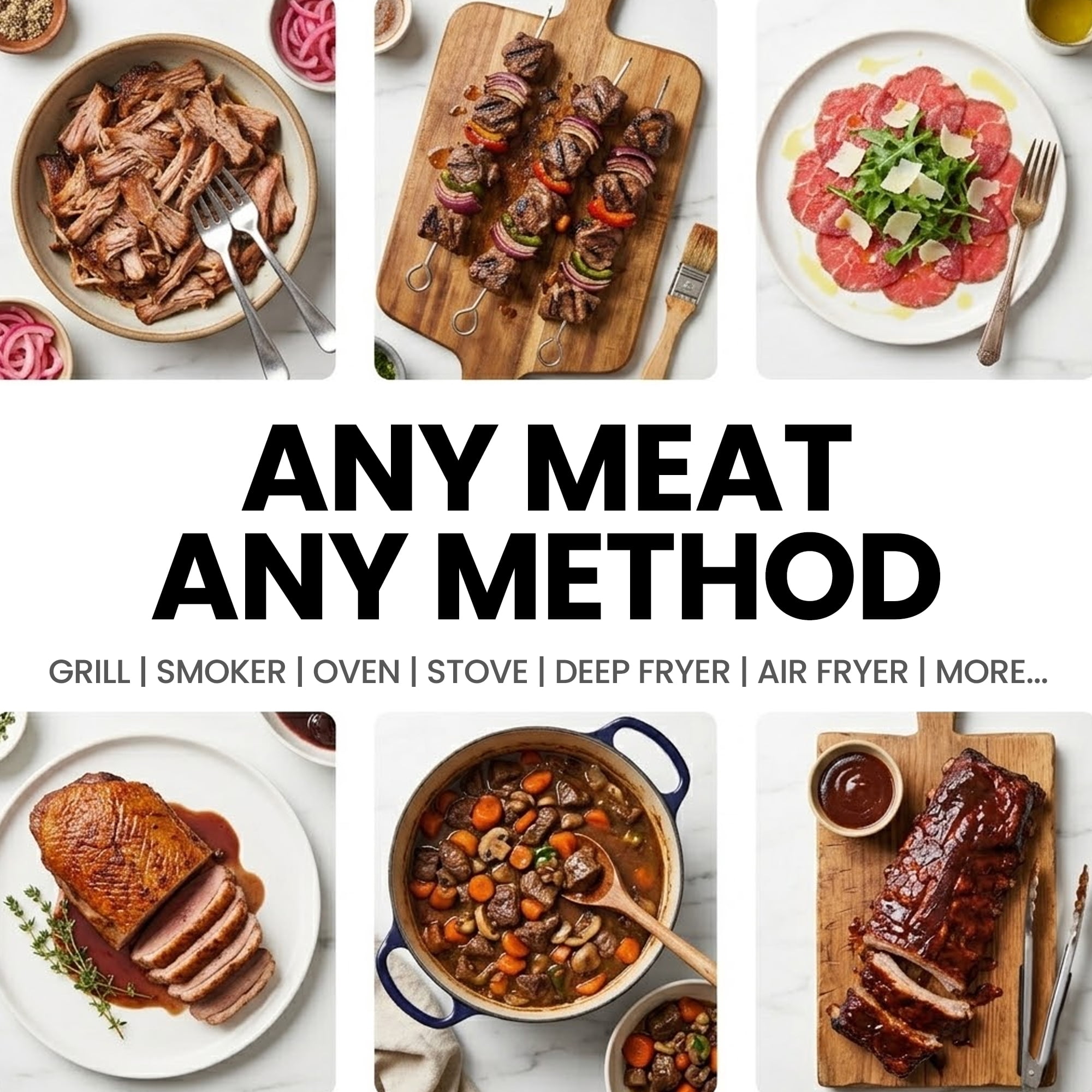 FORICOM Smart Wireless Meat Thermometer ,Ultra-Thin Probes,WiFi Range ,1100°F Heat Safe,IP69 Waterproof ,BBQ, Grill, Oven, Smoker, Air Fryer
