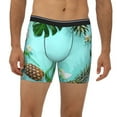 thumbnail image 4 of Rocae Tropical Pineapple for Stretch Moisture-Wicking Underwear,Men's Underwear Boxer Briefs Medium, 4 of 9