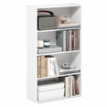 thumbnail image 2 of Furinno PASIR Book Shelf, 4-Tier Bookshelf, Bookcase with Open Shelf, 9.4 x 23.6 x 41.7, for Living Room, Bedroom, Home Office, Plain White, 2 of 5