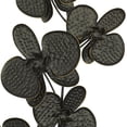 thumbnail image 4 of DecMode Black Metal Orchid Floral Wall Decor with Black Metal Stand (2 Count), 4 of 9