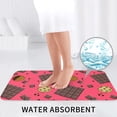 thumbnail image 6 of Bathroom Rugs Sets 3 Piece - Chocolate Biscuit Print Absorbent Non Slip Bath Mats, U-Shape Toilet Lid Cover, Contour Mat, Soft Washable Shower Mats Bath Rug Mat for Bathroom Tub Toilet, 6 of 7