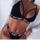 thumbnail image 2 of Lencería sexy estilo europeo y americano letras traje de tres puntos traje de baño bikini sexy, 2 of 5