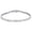 Gold 7-inch, variant on 18K White Gold-Plated Tennis Bracelet with Square 5A Cubic Zirconia, Waterproof & Fade-Resistant, Unisex, 3mm Wide, Available in 7/7.5/8.5 Inches