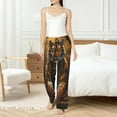 thumbnail image 4 of Susaid Tiger In The Fallen Leaf Forest Print Women Relaxing Pajama Pants Comfy Pj Bottoms Soft Printed Lounge Pant with Pockets, Home Pants-Small, 4 of 6