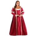 thumbnail image 3 of Costume de Jeune Fille Cramoisi Grande Taille pour Femmes, 3 of 3