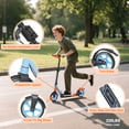 thumbnail image 6 of SIMATE Kick Scooter with Dual Brakes for Teens,Adults & Kids Ages 6+,Dual Suspension Foldable Lightweight Scooter with Wide Deck,8 in Big Wheels,Max Load 240 LBS, 6 of 7