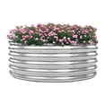 thumbnail image 3 of Outsunny Garden Bed Galvanized Sheet Planter Box Easy Setup for Garden, Sliver, 3 of 14
