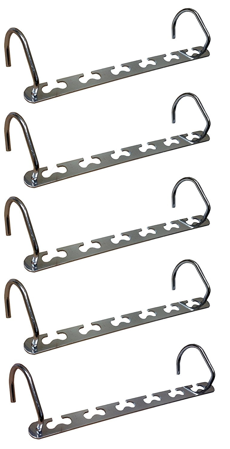 Metal Cascading Space Saving Closet Hangers 5pc Set