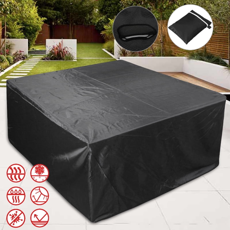Heavy Duty Garden Patio Furniture Table Cover for Rattan Table Cube Set Outdoor 