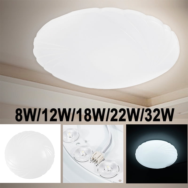 18W Bright Round LED Ceiling Down Light Panel Wall Kitchen Bathroom Warm White