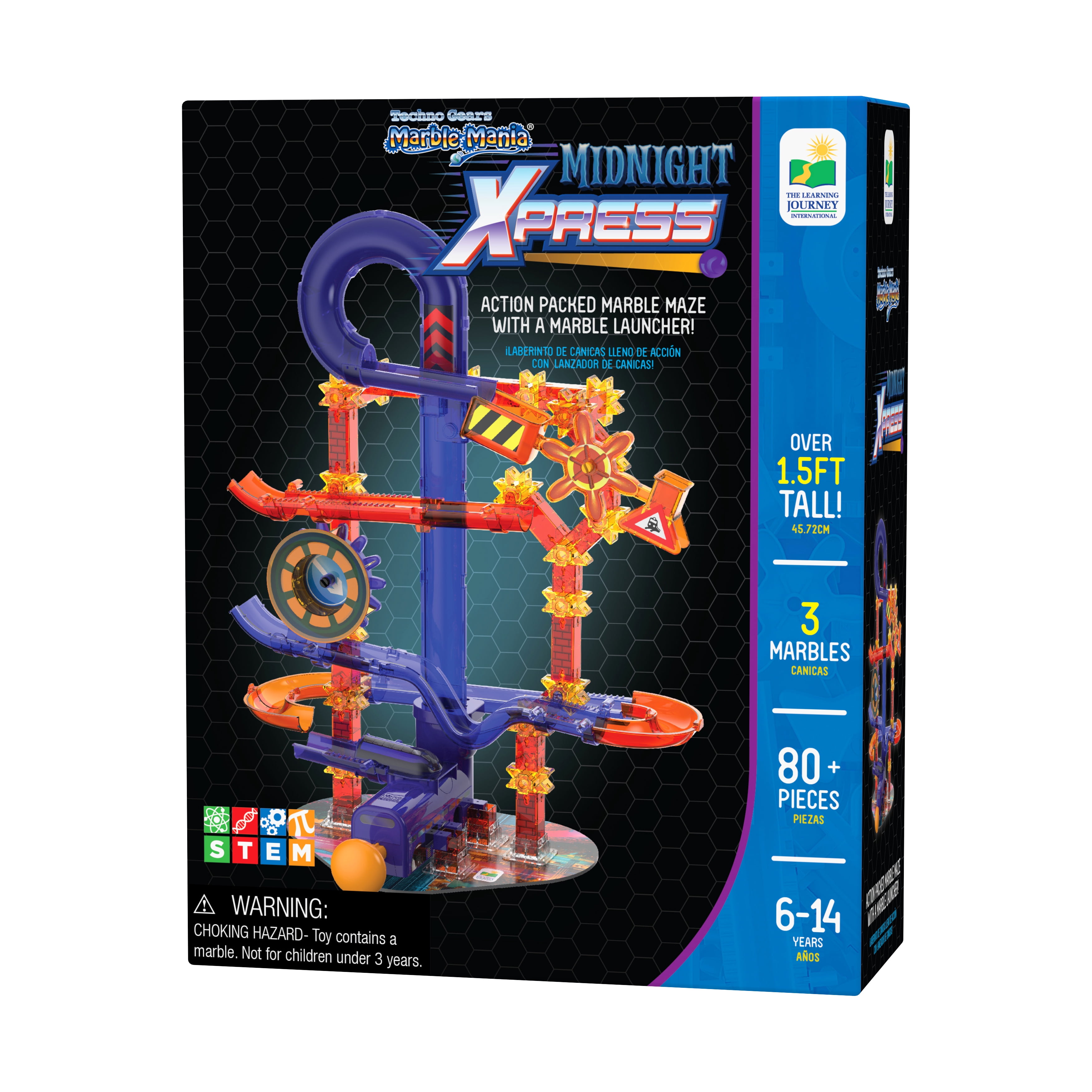 The Learning Journey Techno Gears Marble Mania - Midnight Xpress: 80+ Pcs