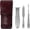 Dark Brown, variant on Shpitser Solingen Luxuries TopInox Surgical Stainless Steel German Hand Sharpened Manicure Pedicure Travel Set Grooming kit In Italian Leather Case Made in Solingen Germany (Dark Drown)