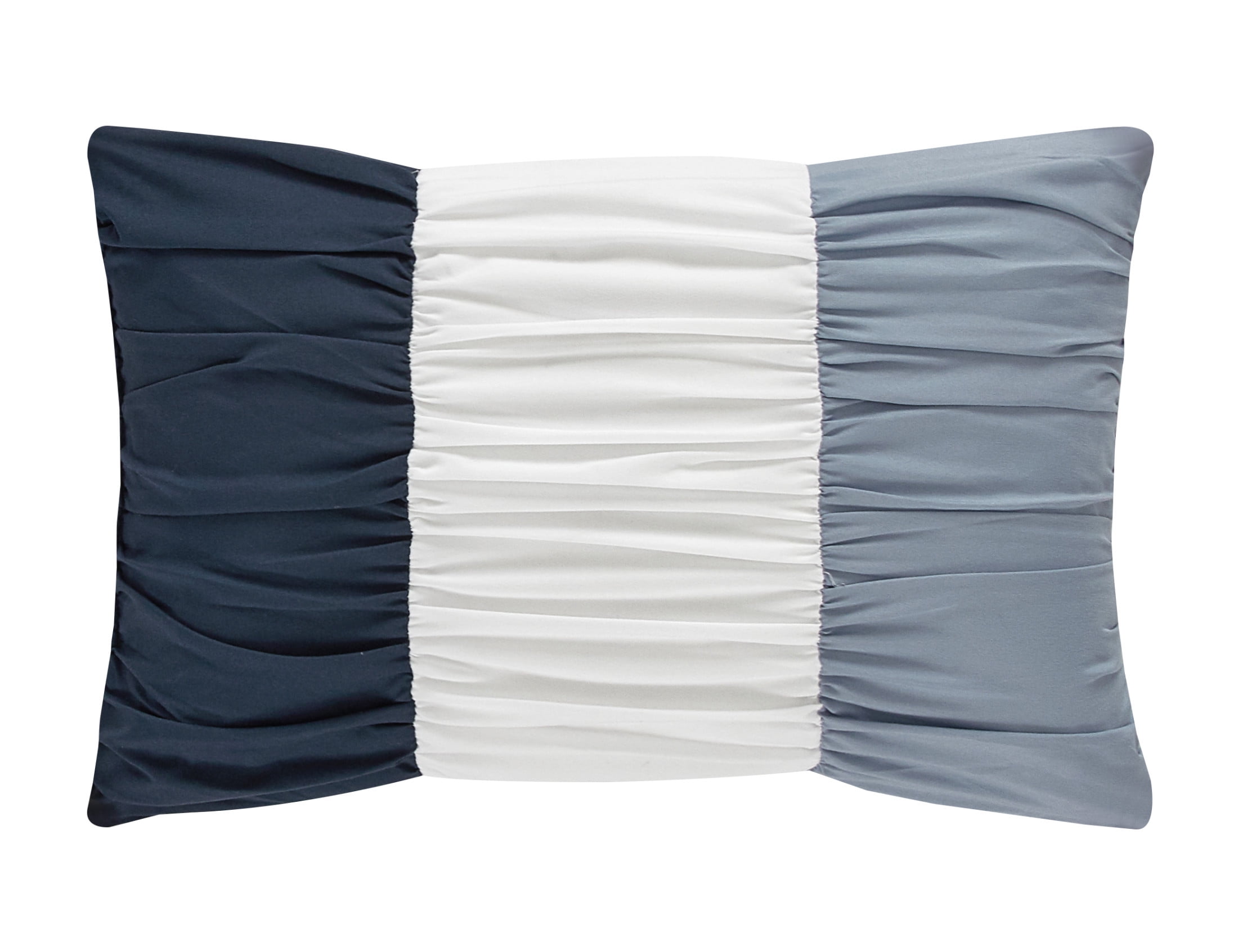Chic Home Naomé 7-Piece Color Block Comforter Set, Twin, Navy