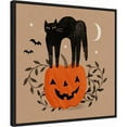 thumbnail image 2 of Amanti Art Halloween Cat Graphic I Framed Canvas Wall Art Print, 2 of 6