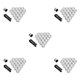 thumbnail image 2 of Riwesomey 20 piezas tapas de tuerca de rueda de coche cubierta de tornillo de cubo automático alta fijación protección de enchufe especial fácil Type2 Riwesomey CBP030978, 2 of 6