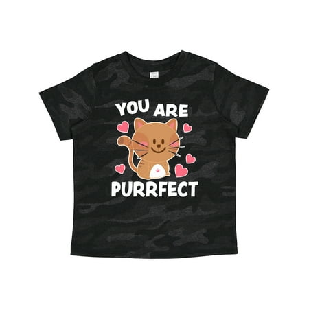 

Inktastic You Are Purrfect with Cute Cat and Hearts Pink Gift Toddler Toddler Girl T-Shirt