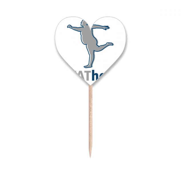 Father Fat Sports Faly Art Deco Fashion Toothpick Flags Heart Lable Cupcake Picks