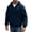 Dark Blue#, variant on Eygvbb Men's Quarter Zip Hoodie Long Sleeve Pullover Sweatshirt With Zipper Pockets Drawstring Hood Loose Fit Versatile Trendy Casual Top