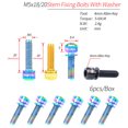thumbnail image 4 of Bangcool 6PCS Bike Stem Screws M5 Titanium Alloy Bike Screw Stem Fixing Bolts with Washer, 4 of 10