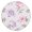 Vintage Colorful Peony, variant on Floral Round Tablecloth with Elastic Fit, Allover Flower Design on Durable Polyester, Fits 44-52 Inch Table for Kitchen or Picnic