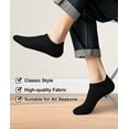thumbnail image 5 of Loritta Ankle Socks for Men, Running Low Cut Socks Athletic Size 8-10 Socks for Men Black, 12 Pairs, 5 of 7