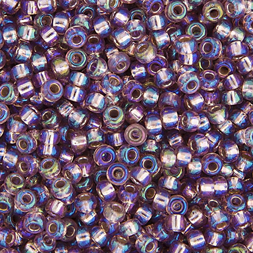 Miyuki Glass Seed Beads 11/0 (250g) DB1012 Silverlined Smoky Amethyst AB