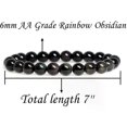 thumbnail image 2 of { Energy and Protect} Tourmaline Bracele Handmade Natural Gemstone Elastic Bracelet Crystal Stone Beads Jewelry Gifts for Women, 2 of 5