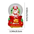 thumbnail image 2 of Christmas Snow Globe, Luminous Snowman Decoration, Resin Santa Claus Floating Christmas Ornament, Multicolor 12.5x8.5x8.5cm Soft Light Night Lamp, Unique Holiday Decor Gift, 2 of 7
