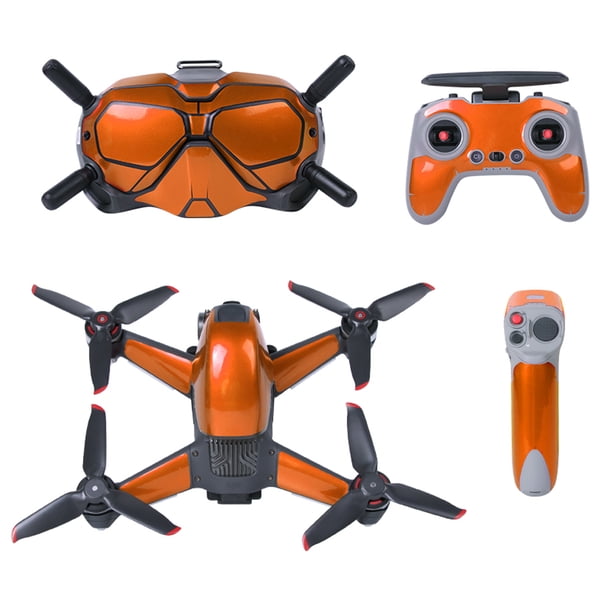 Sunnylife Drone Goggles Sticker Quadcopter Removible A prueba de arañazos Impermeable PVC Calcomanía Controlador Controlador Adhesivo Decoración Naranja Inevent EL006190-10B
