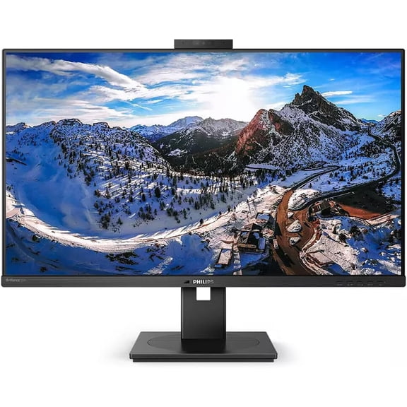 Restored Philips 329P1H 32" Class Webcam 4K UHD LCD Monitor - 16:9 - Textured Black (Refurbished)