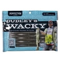 Perfection Lures Dudley's Wacky Worm Green Pumpkin Violet, Bass Fishing