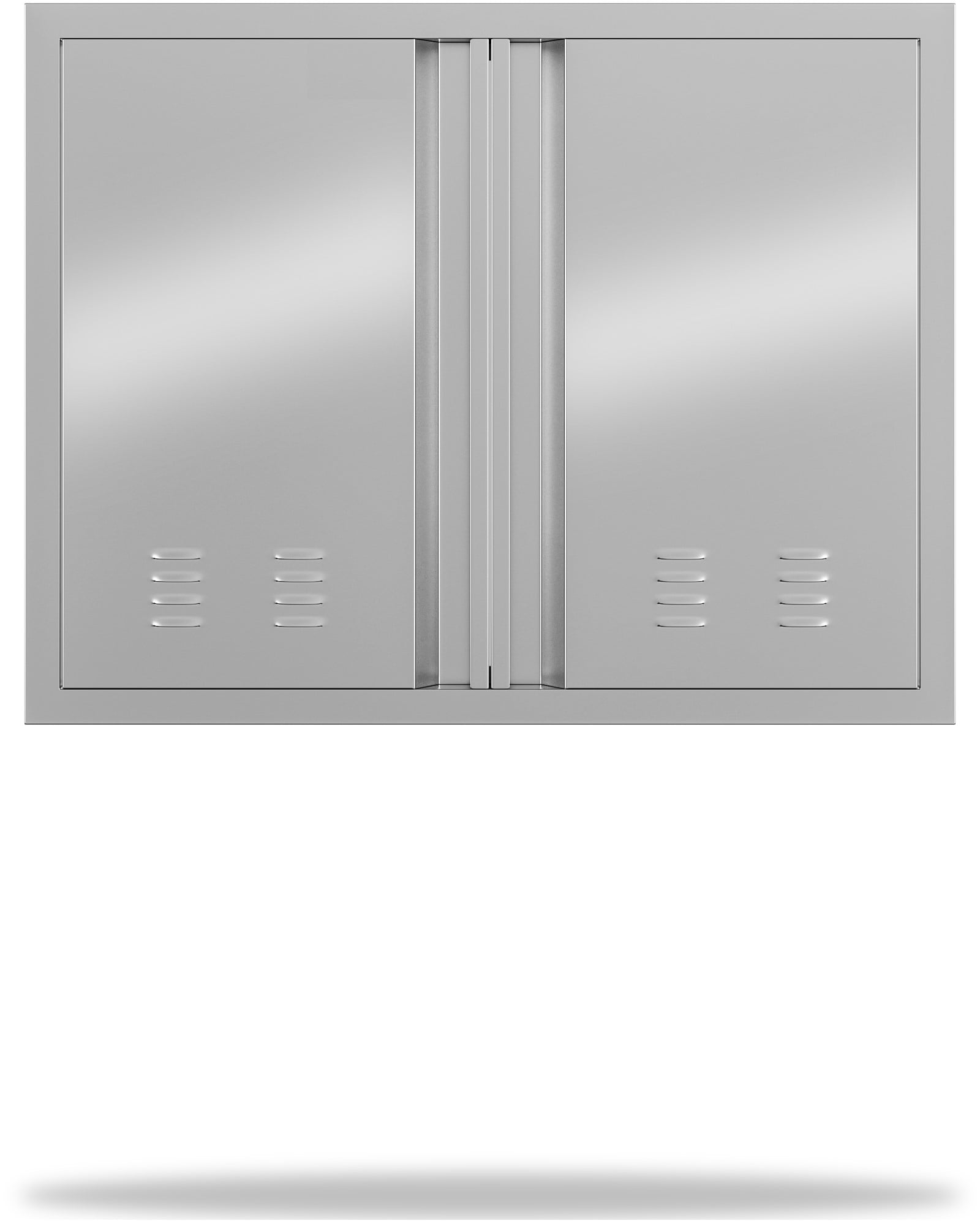 Stainless Steel Outdoor DoorDouble Gate With Recessed Handle