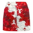 thumbnail image 4 of LEBONYARD Women's Comfortable Flowy Yoga Skirt with Shorts,Women's Pockets Both Sides Maple Leaves Print Pleated Tennis Skirts Stretchy Yoga Fake Two Piece Shorts Skirt Red S, 4 of 5